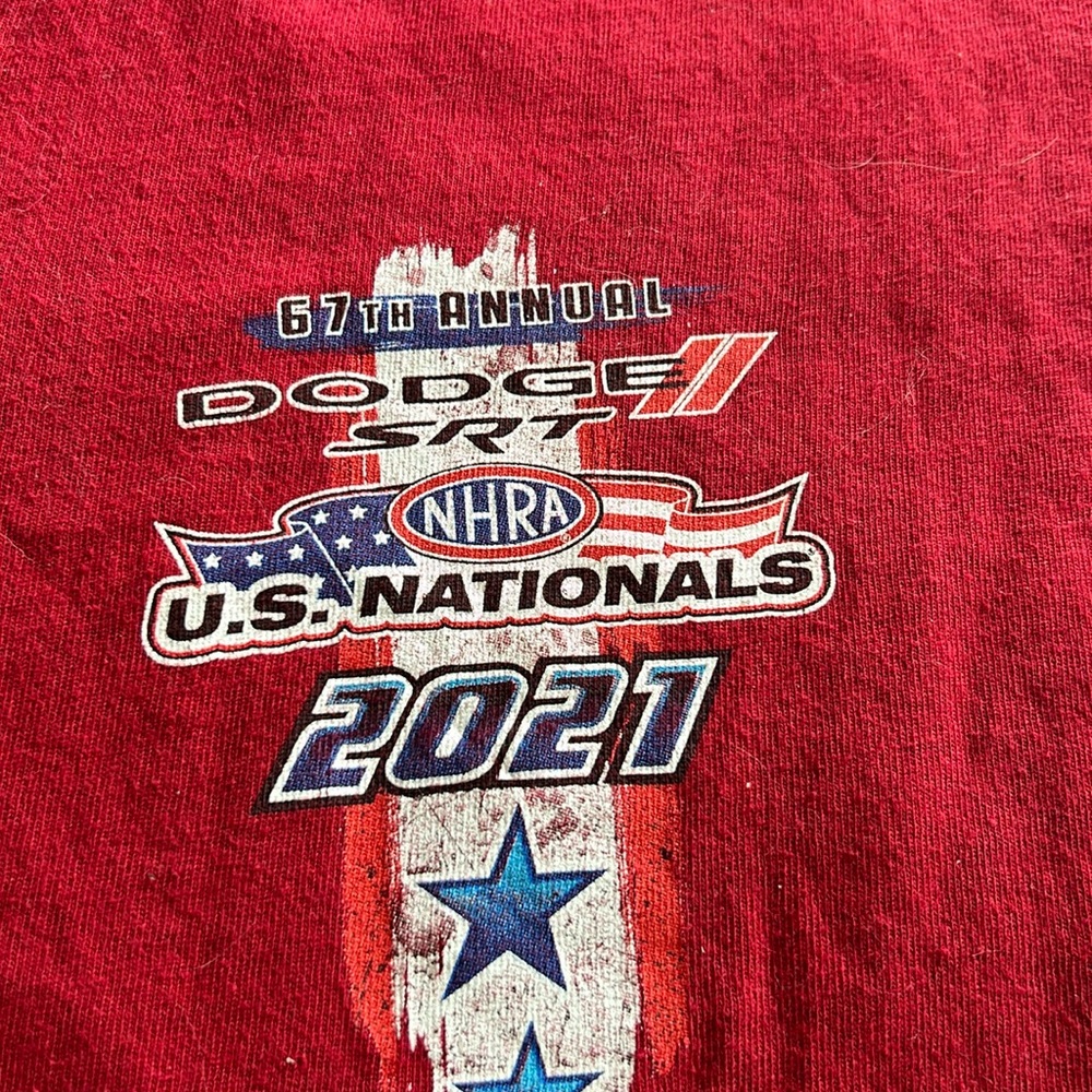NHRA 2021 DODGE SRT US Nats Indy (158) 100% Cotton T-shirt.
Tshirt